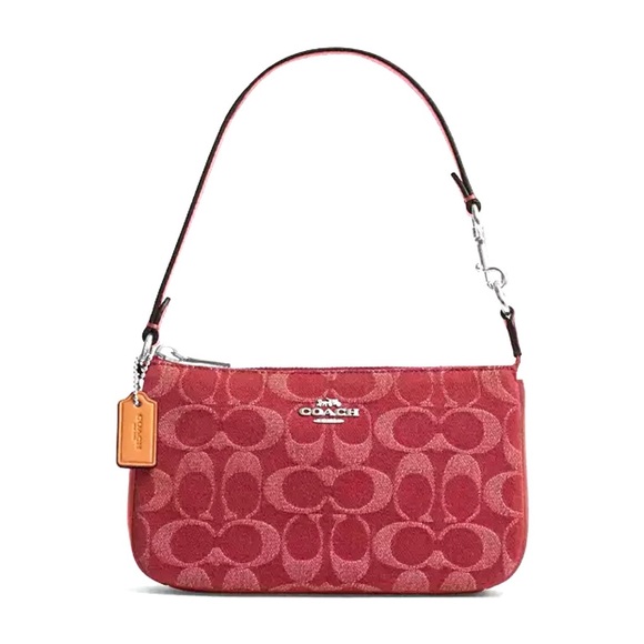 Coach Nolita 19 In Signature Denim CCZ48 denim/Silver/True Red